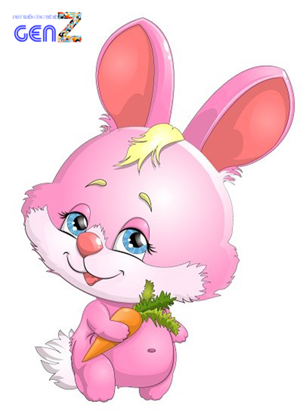 Hình ảnh con thỏ hoạt hình dễ thương 17