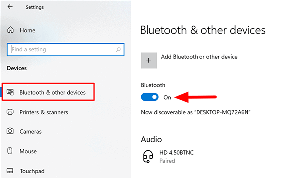 Cách bật bluetooth trên máy tính 5
