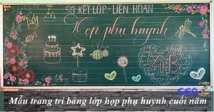 Trang trí bảng họp phụ huynh 2