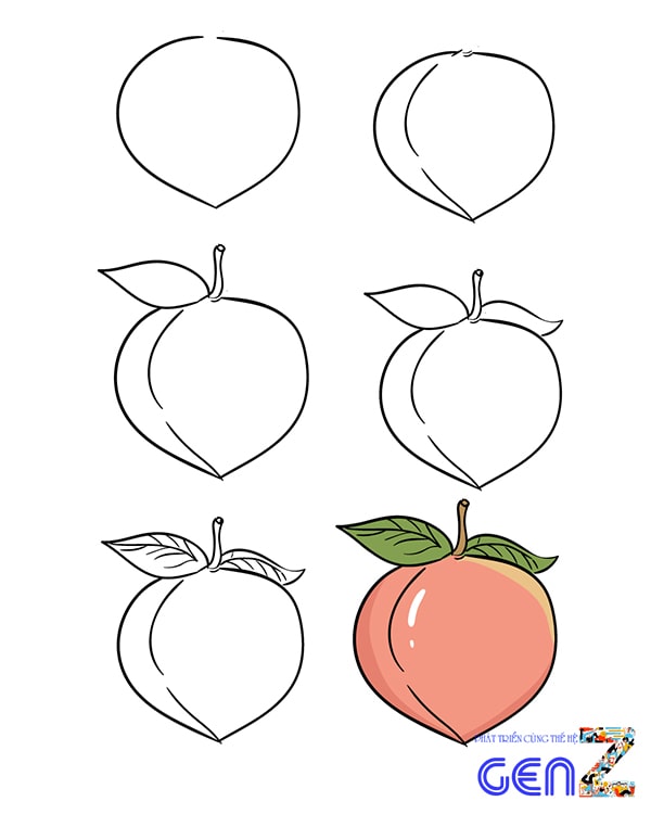 Vẽ trái cây chibi 4