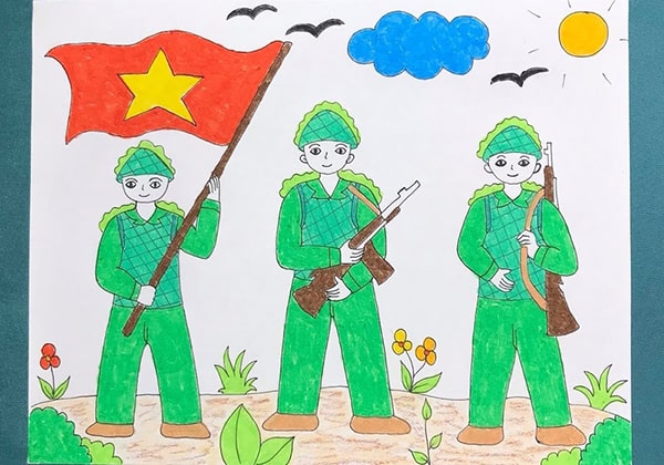 CHÚ BỘ ĐỘI  Mỹ thuật 6  Trần Thị Thúy Na  Website của Trần Thị Thúy Na