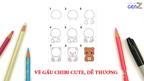 Dễ thương gấu chibi cute 3