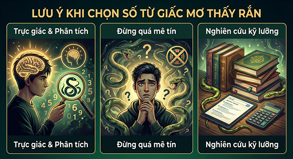 lưu ý khi chọn số từ giấc mơ thấy rắn