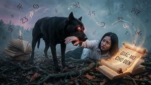 mơ thấy chó đen cắn vào tay đánh con gì