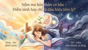 nằm mơ bản thân có bầu