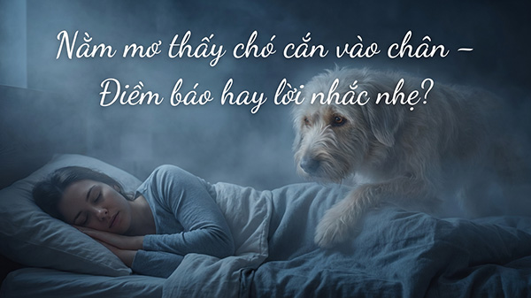 nằm mơ thấy chó cắn vào chân không chảy máu