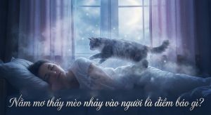 nằm mơ thấy mèo nhảy vào người