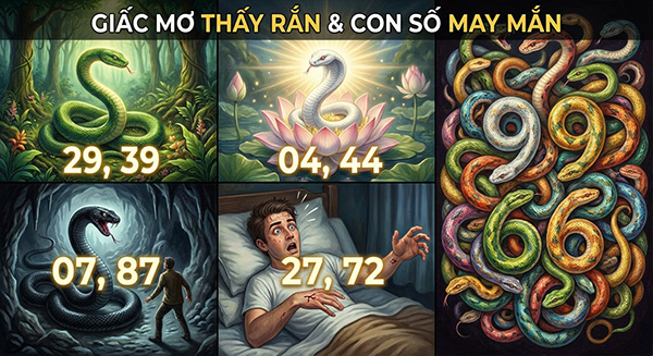 nằm mơ thấy rắn đánh số gì dễ trúng nhất