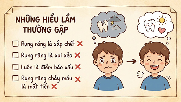 những hiểu lầm thường gặp về giấc mơ thấy rụng răng